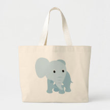 Éléphant mignon de bébé sac de toile