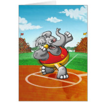 Éléphant mis par tir cartes de vœux