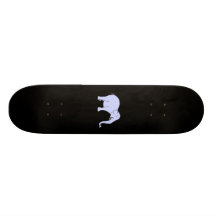 Éléphant riant bleu planches à roulettes customisées
