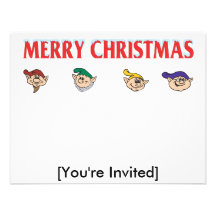 Elf Personalisierte Einladungskarte