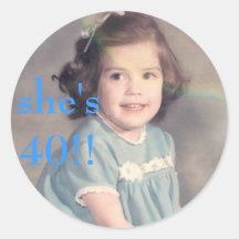 elle is40 ! ! autocollants ronds
