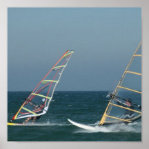 Emballage de l'affiche de planches à voile