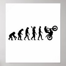 Emballage de motocross d'évolution posters