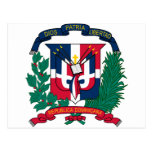 Emblem der Dominikanischen Republik Postkarte