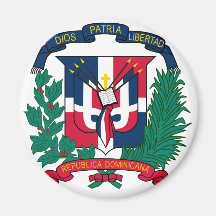 emblème de la République Dominicaine Aimants Pour Réfrigérateur