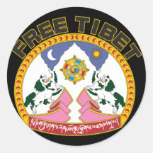 Emblème libre du Thibet Autocollant
