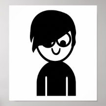 Emo font face affiche