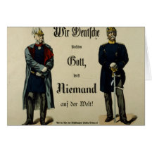 Empereur Wilhelm I et prince Bismarck Carte De Vœux