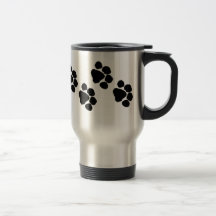 Empreintes de pattes animaux tasses