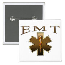 EMT - Étoile de la vie en Brown Badges