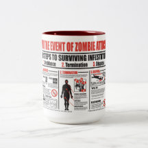 En cas de la TASSE de CAFÉ d'attaque de zombi