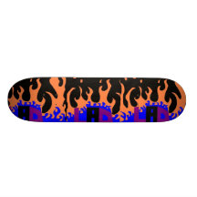 EN flammes Skateboards Personnalisés