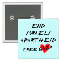 Enden-israelische Apartheids-freies Herz Gaza Button