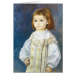 Enfant dans le blanc par Pierre Auguste Renoir Cartes
