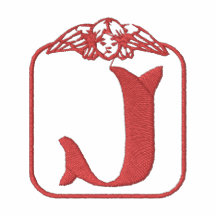 Engels-Monogramm gesticktes Hemd des Buchstabe-J