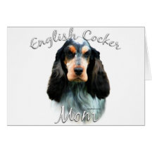 Englisch-Cocker spaniel-Mamma 2 Grußkarte