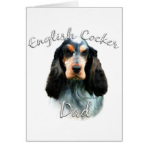 Englisch-Cocker spaniel-Vati 2 Grußkarte