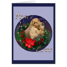 Englisch-Cocker spaniel-Weihnachtsgeschenke Grußkarte