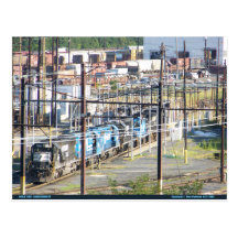Enola Norfolk südliches Eisenbahn-Yard-Harrisburg  Postkarte