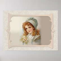 Ensemble vintage d'affiche d'enfants