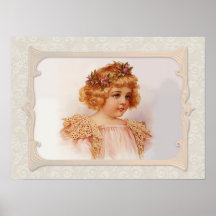 Ensemble vintage d'affiche d'enfants