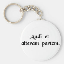 Entendez l'autre côté aussi ! porte-clé