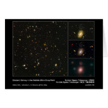 Entfernte Galaxie auf dem Hubble ultra tiefen Gebi Karte