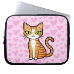 Entwerfen Sie Ihre eigene Cartoon-Katze (Liebeherz Laptop Computer Schutzhülle