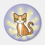 Entwerfen Sie Ihre eigene Cartoon-Katze Kühlschrankmagnete