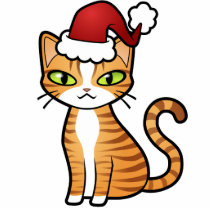 Entwerfen Sie Ihre eigene Cartoon-Katze (Weihnacht