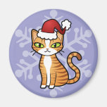 Entwerfen Sie Ihre eigene Cartoon-Katze (Weihnacht Kühlschrankmagnet