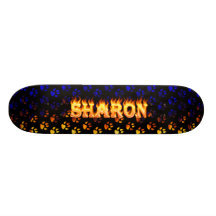 Entwurf wirklichen Feuers Sharons und des Flammen- Personalisiertes Skatedeck