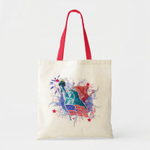 Épicerie Fourre-tout de liberté, personnalisable Sac En Toile