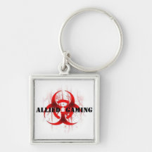 Epidemisches quadratisches Keychain Schlüsselband