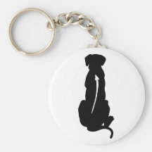 Épine de race de chien de Rhodesian Ridgeback Porte-clef