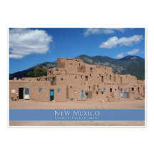 Épreuve photographique de pueblo de Taos