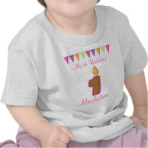 ęr Bougie de rose de chemise d'anniversaire T-shirts