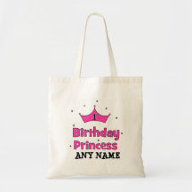 ęr Princesse d'anniversaire !  avec la couronne ro Sacs