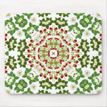 Erdbeergeometrischer Designer Mousepad