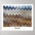 Erde - abstraktes Plakat