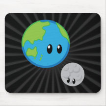 ErdLiebe-Mond niedlich Mousepad