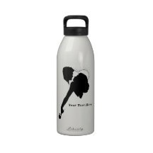 Erfrischungen zum zu gehen. Perfektes Valentinsgru Wasserflasche