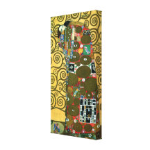 Erfüllung (die Umarmung) durch Gustav Klimt Leinwand Drucke