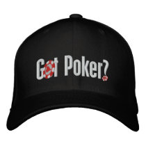 Erhaltene Poker gestickte Baseballmütze