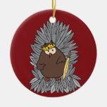Erhaltener roher Schrei-Eulen-König Ornament