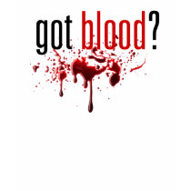 Erhaltenes Blut - Blut-Spritzer-T-Stück