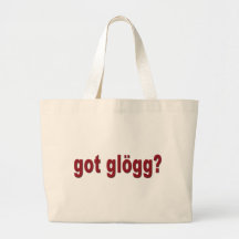 "erhielt glogg? " einkaufstaschen
