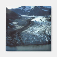 Erschütterungs-Gletscher in Südostalaska Kühlschrankmagnet