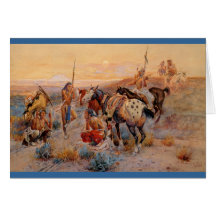 Erster Lastwagen Tracks (1908) Charless M. Russell Karten