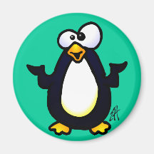 Erwägen des Pinguins Kühlschrankmagnete
